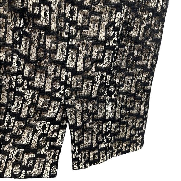 B MICHAEL AMERICA RED COLLECTION Lace Sheath Dress Black 2 - Picture 8 of 9